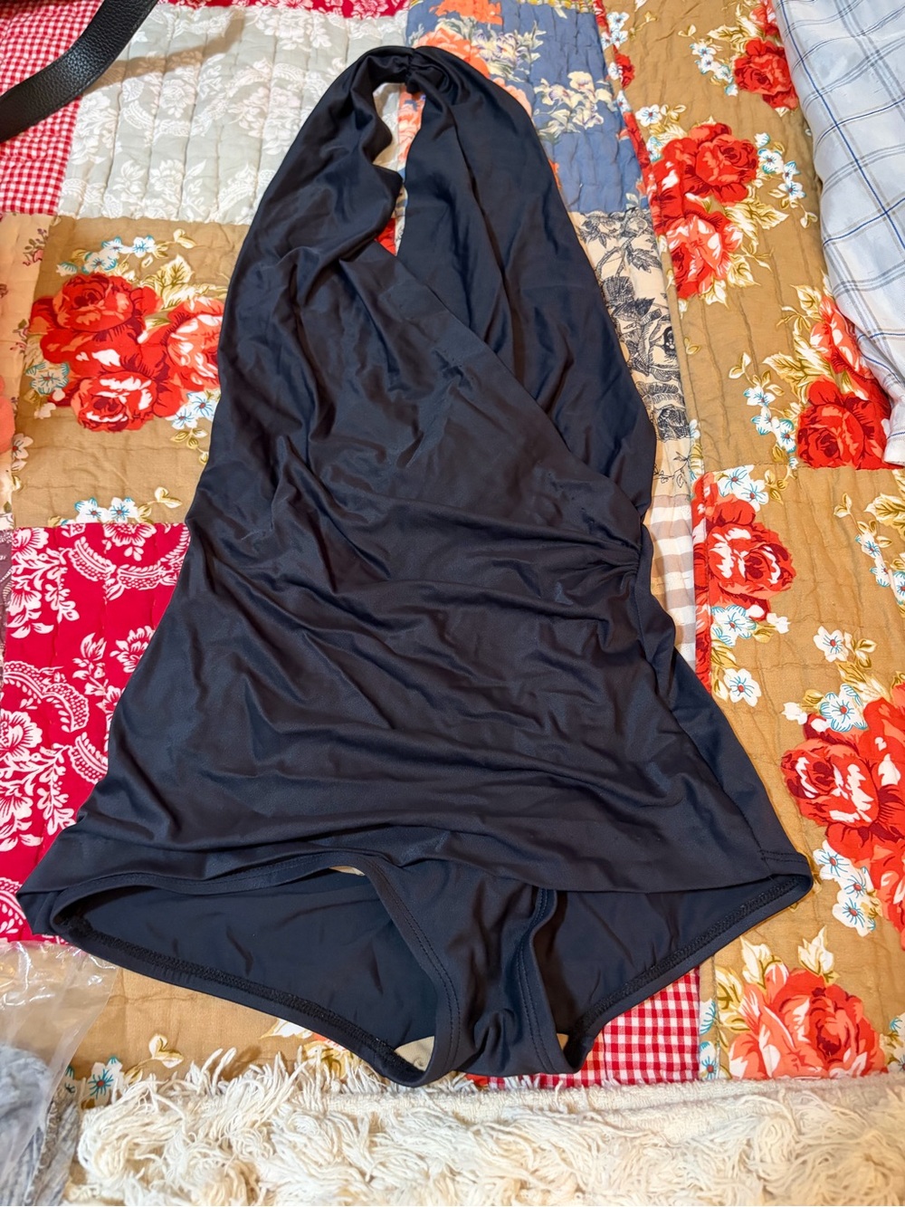 Anne Klein Black Swimwear One-Piece